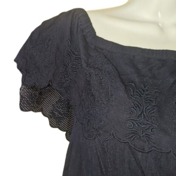 PETER NYGARD Dark Blue Top Size Medium Petite NEW NWT - Picture 3 of 4
